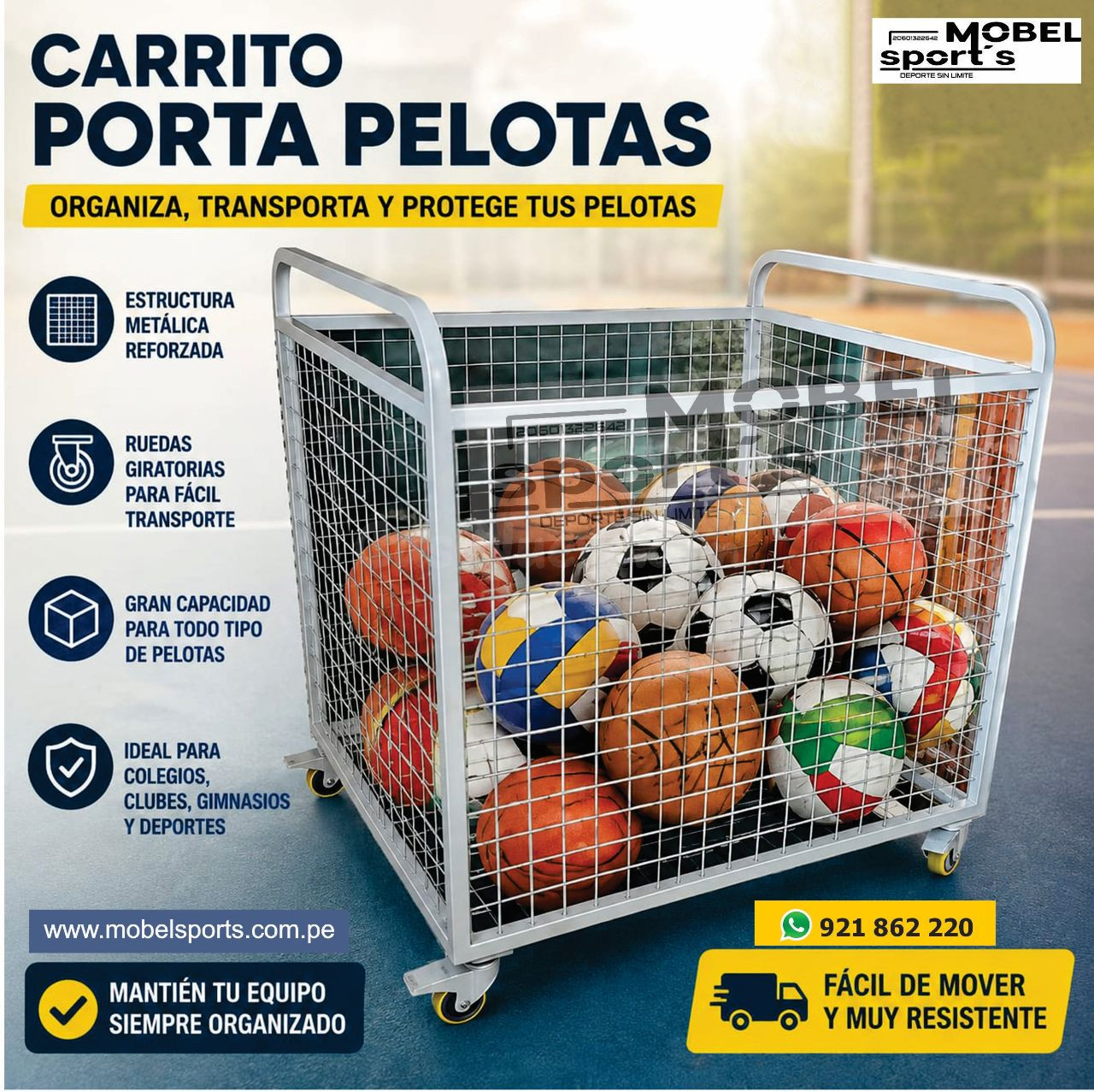 Carro PortaPelotas De voleibol - foto 5