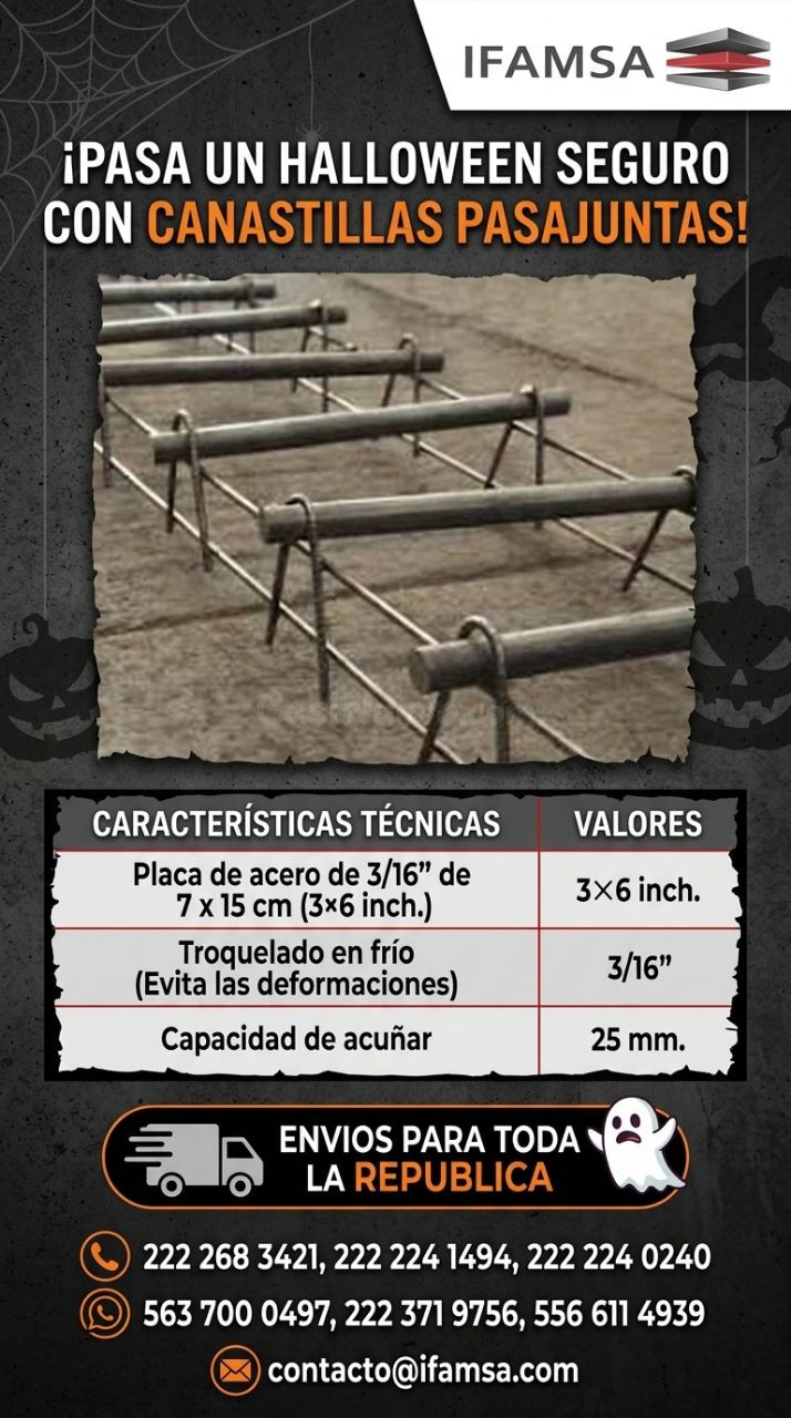 Estructura metálica pasajuntas para Halloween
