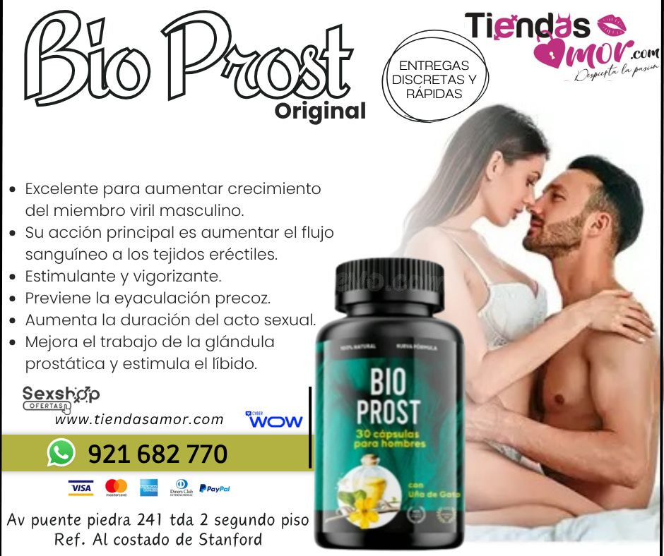 BioProst Original Americano Suplemento Natural para la Salud Masculina/Desarrolladores Potencia Sexual Productos Exclusivos ENVIOS NACIONAL Lima y Departamentos