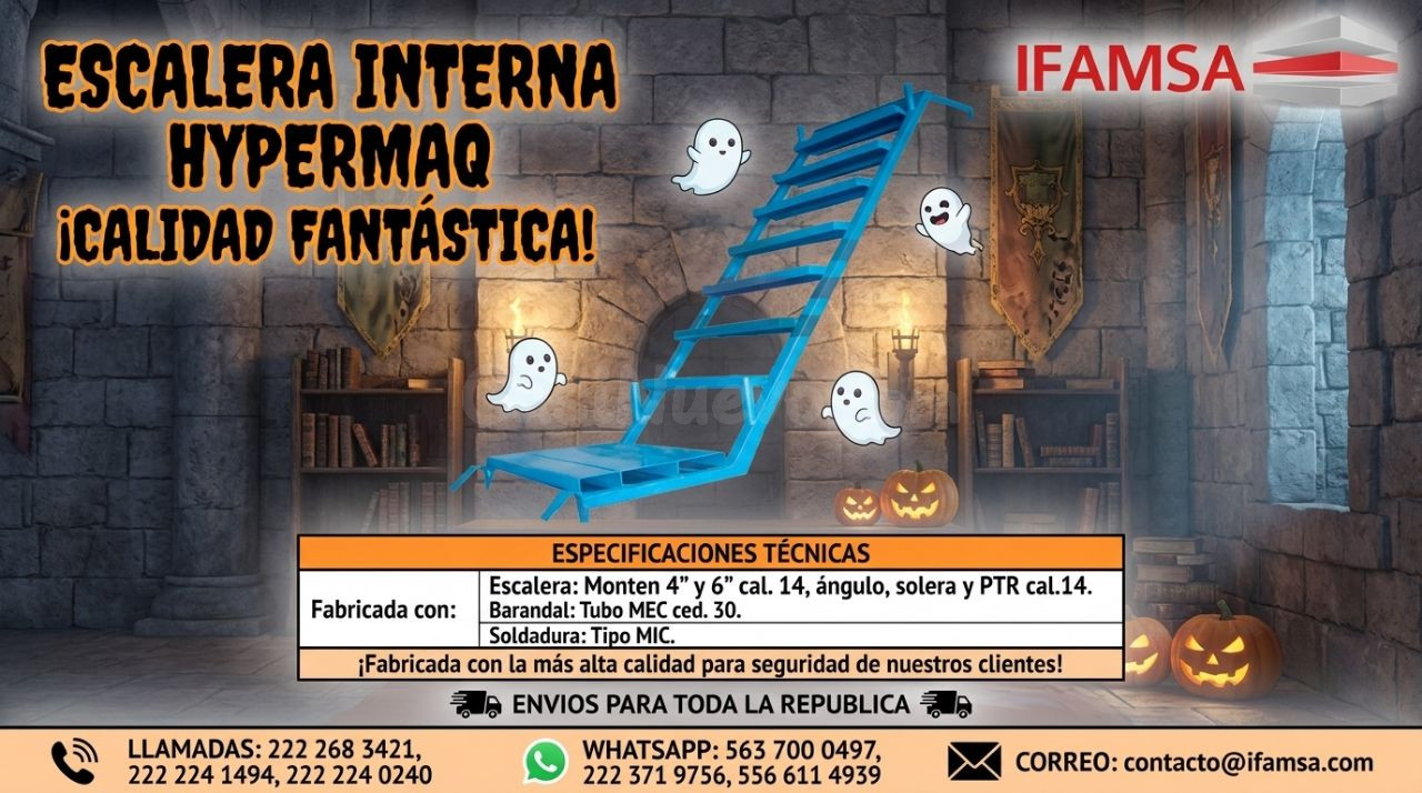 Escalera interna Hypermaq calidad fantástica