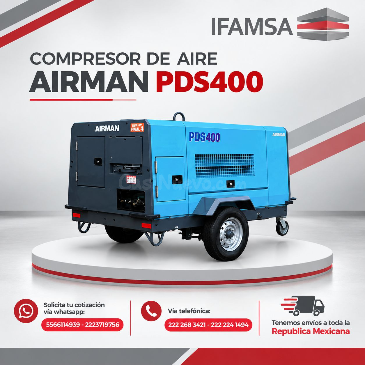 AIRMAN PDS400 COMPRESOR DE AIRE