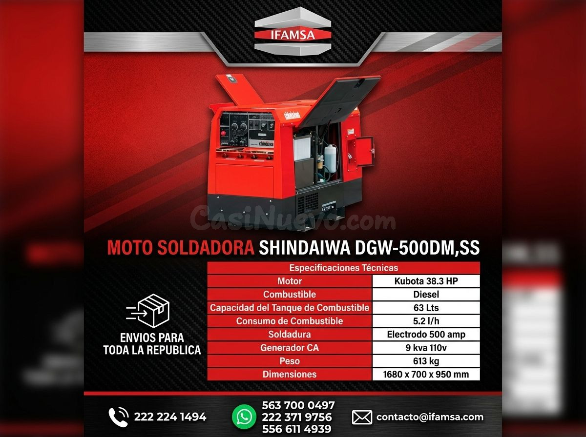 Soldadora Generadora Shindaiwa DGW-500DM