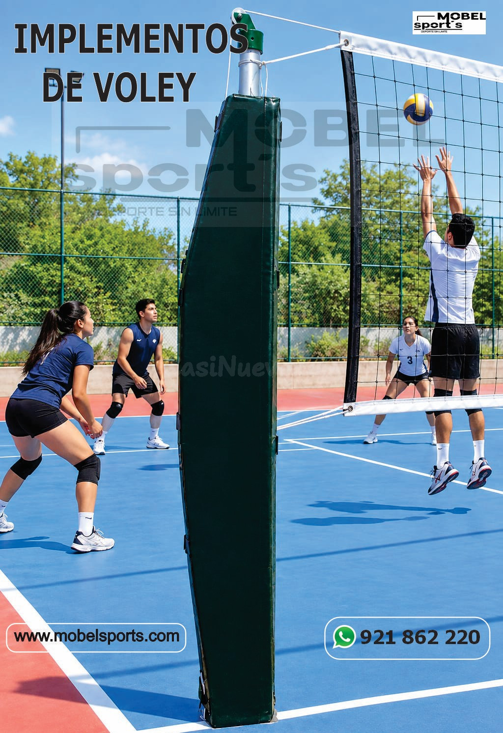 Red profesional de voleibol 10x1m - foto 5