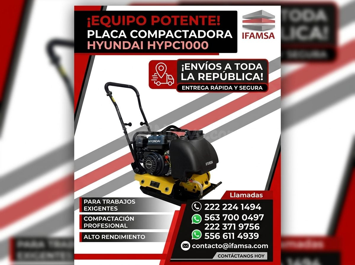 PLACA COMPACTADORA HYUNDAI HYPC1000