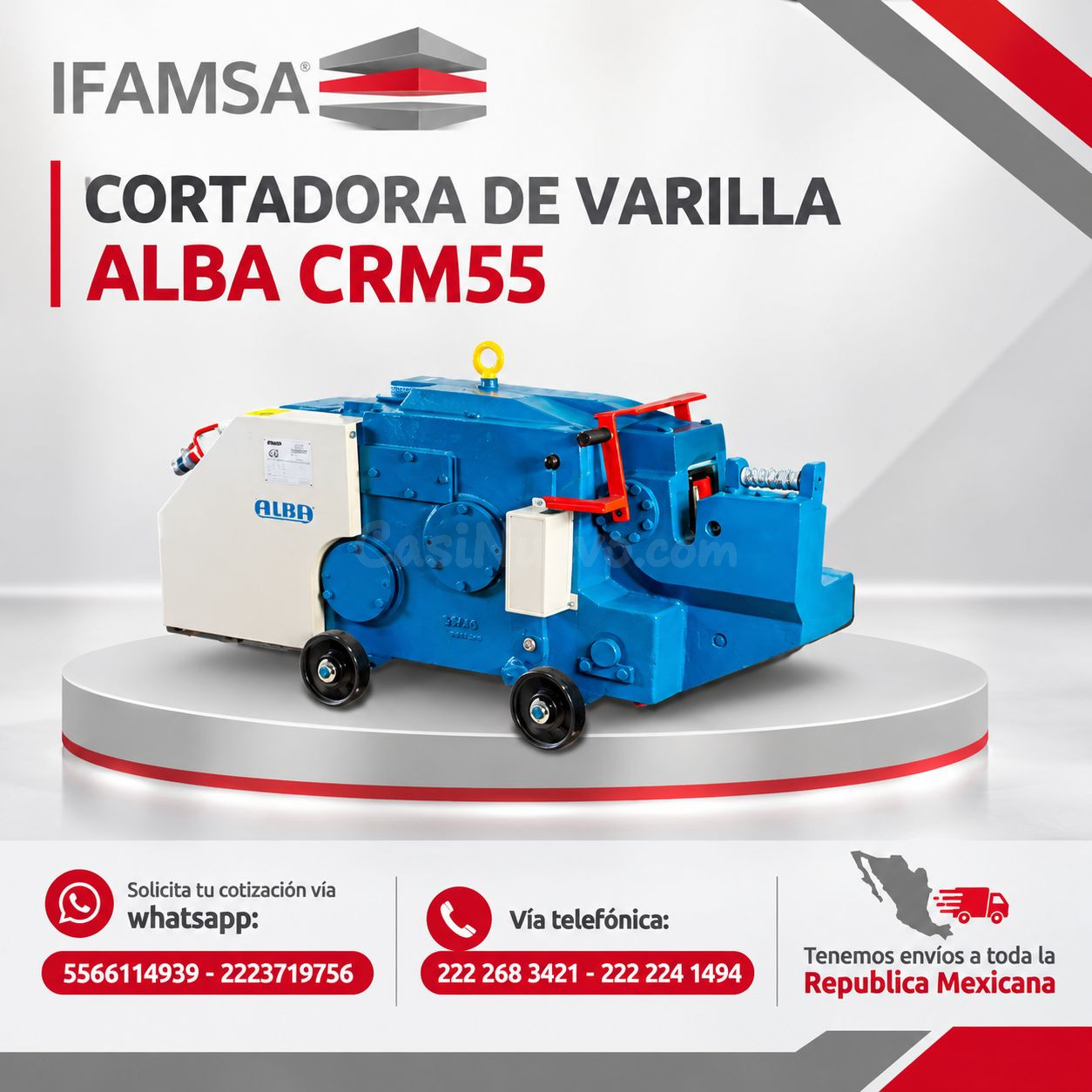 CORTADORA DE VARILLA ALBA CRM55 EN TODO MX