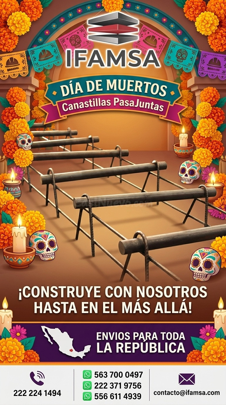 Estructuras metálicas para Día de Muertos
