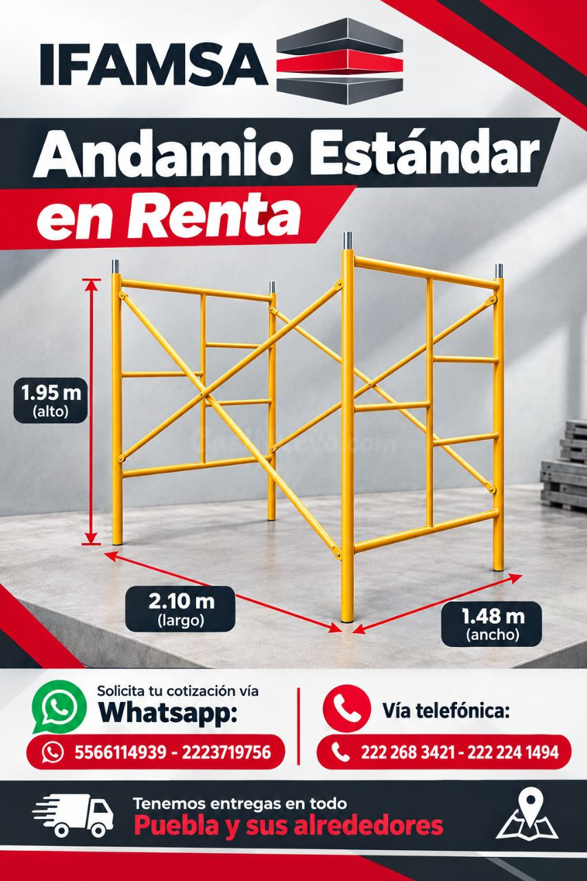 RENTA DE CUERPO DE ANDAMIO ESTANDAR CA-195