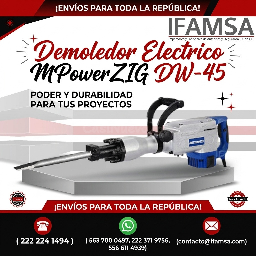 Demoledor eléctrico MPowerZIG DW-45