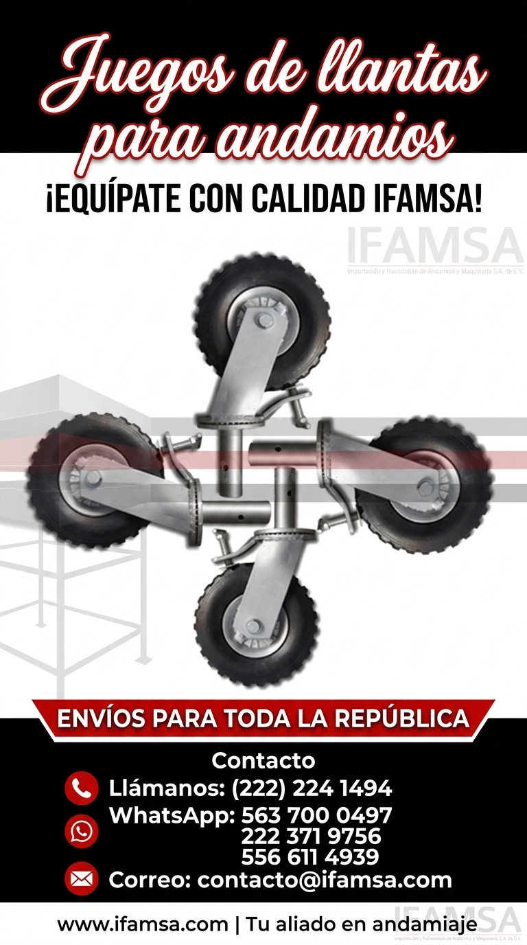 Juegos de ruedas para andamios IFAMSA