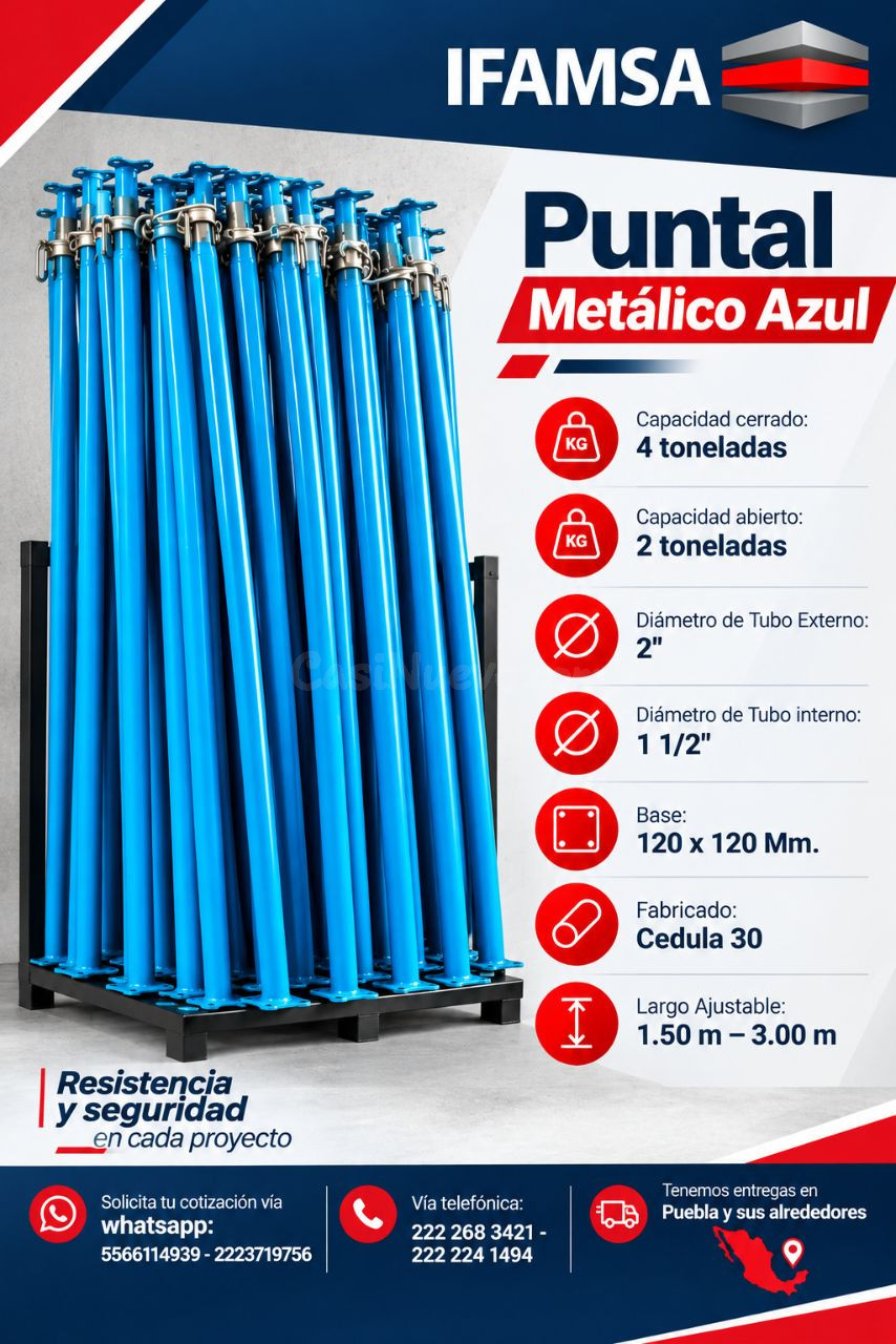 VENTA DE PUNTALES METALICOS AZUL IFAMSA