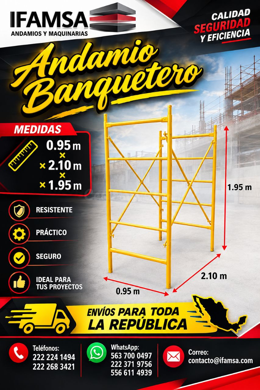 Andamio Banquetero IFAMSA 0.95x2.10x1.95m