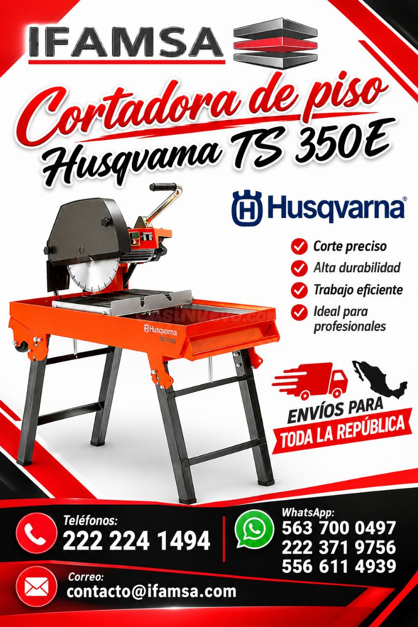 Cortadora de piso Husqvarna TS 350E
