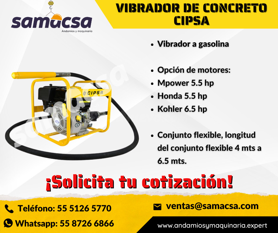Vibrador de Concreto CIPSA
