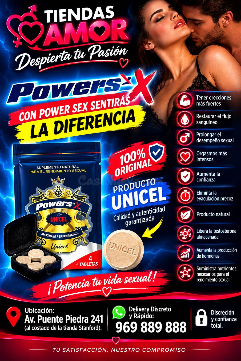 Powers-X Gold aumenta el desempeño sexual en hombres y mujeres./Desarrolladores Potencia Sexual Productos Exclusivos ENVIOS NACIONAL Lima en Puente Piedra 864 773