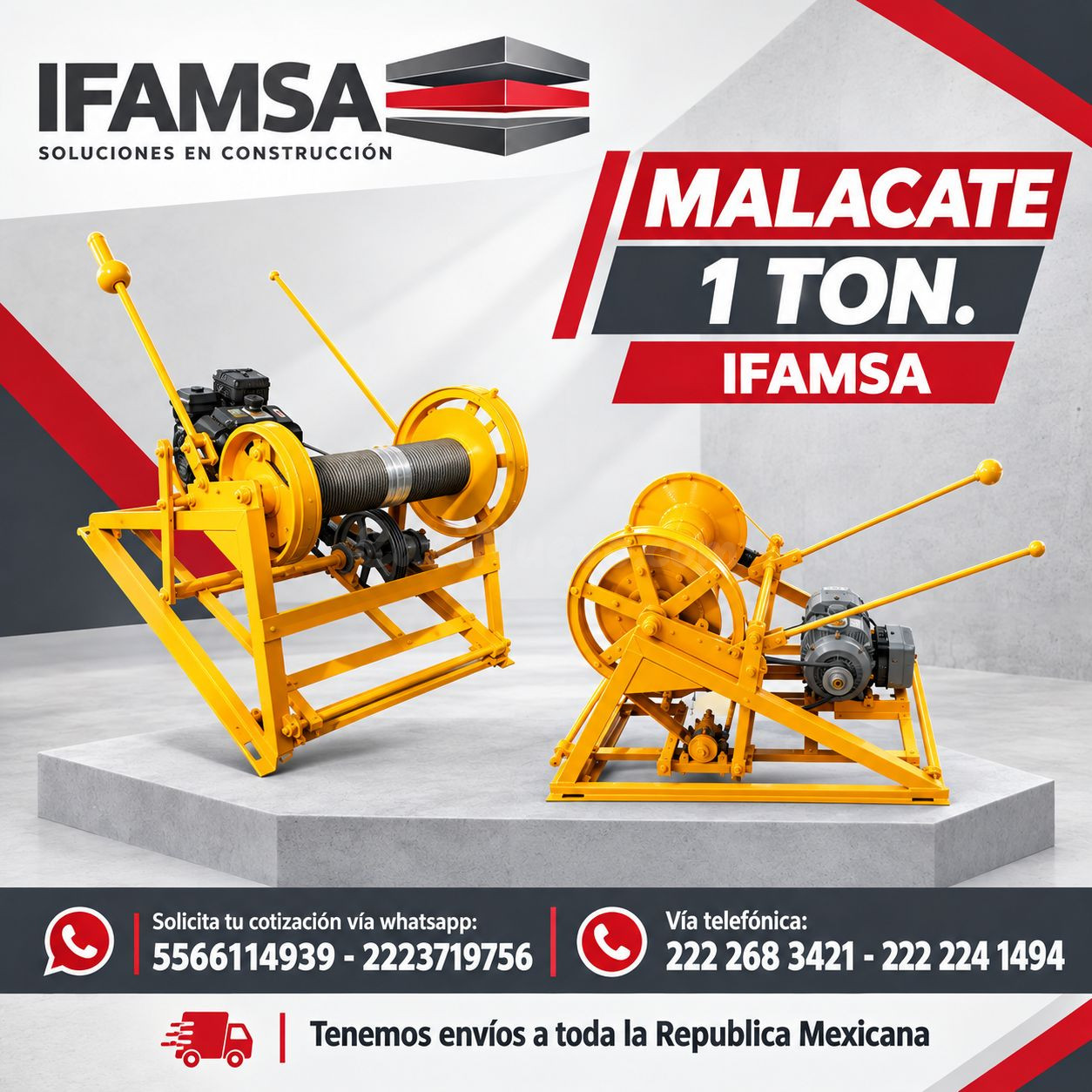 MALACATE 1 TON. IFAMSA