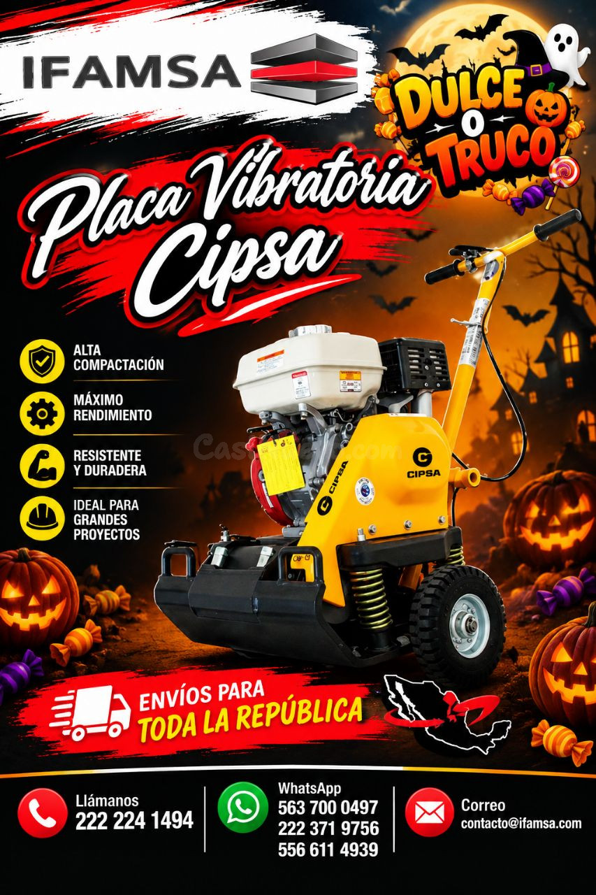 Placa Vibratoria Cipsa para compactación