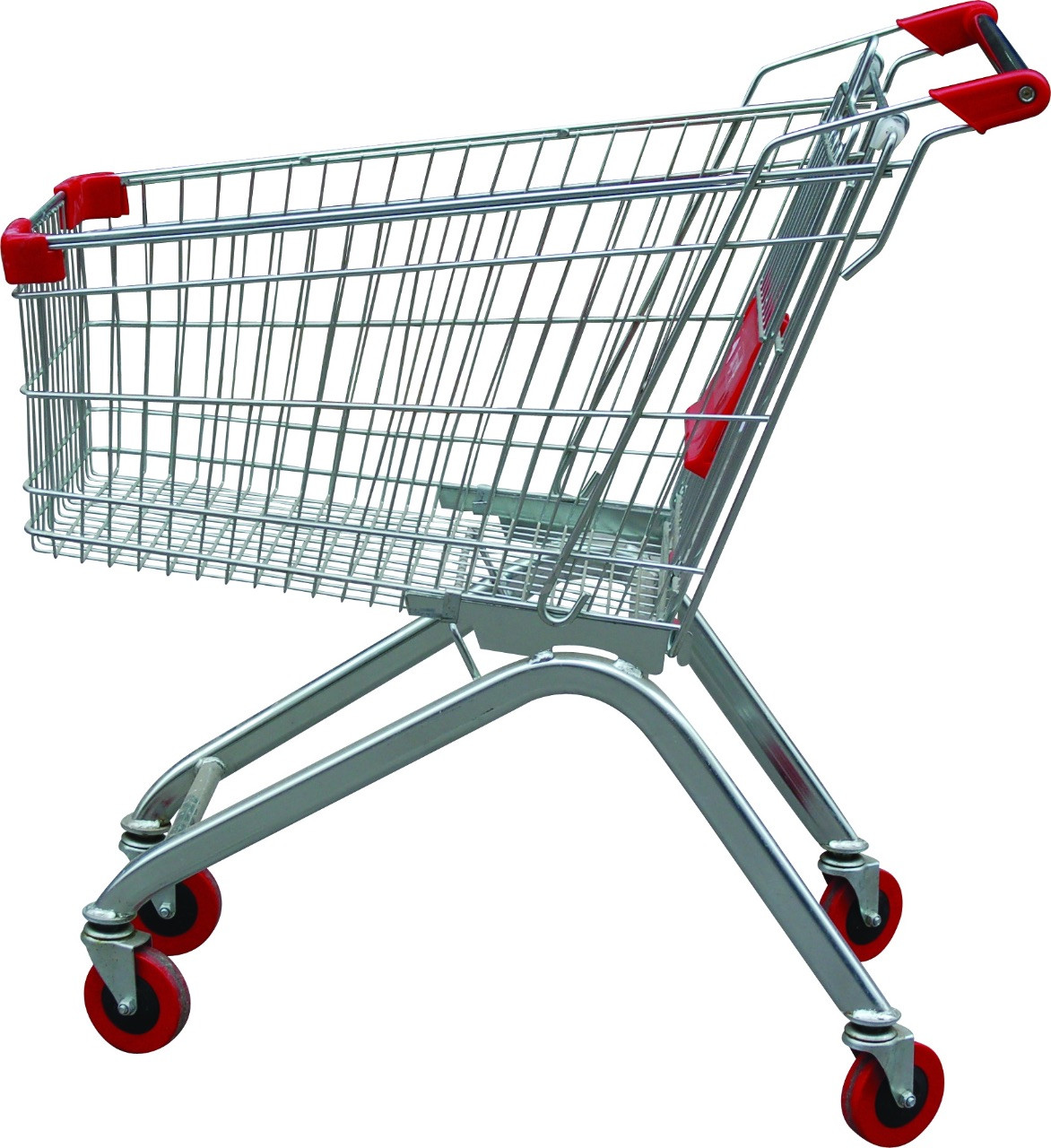 Carrito de compra metálico plegable
