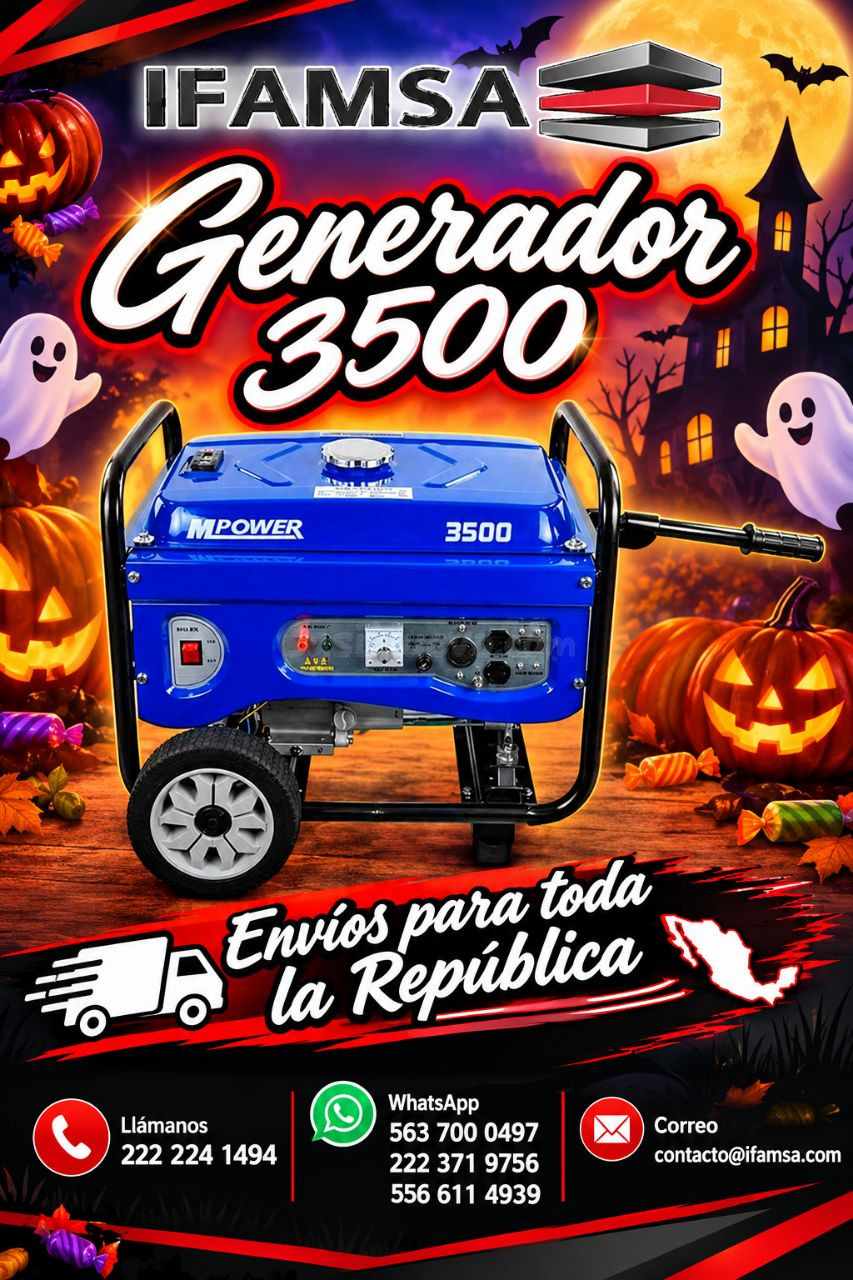 Generador eléctrico portátil 3500W