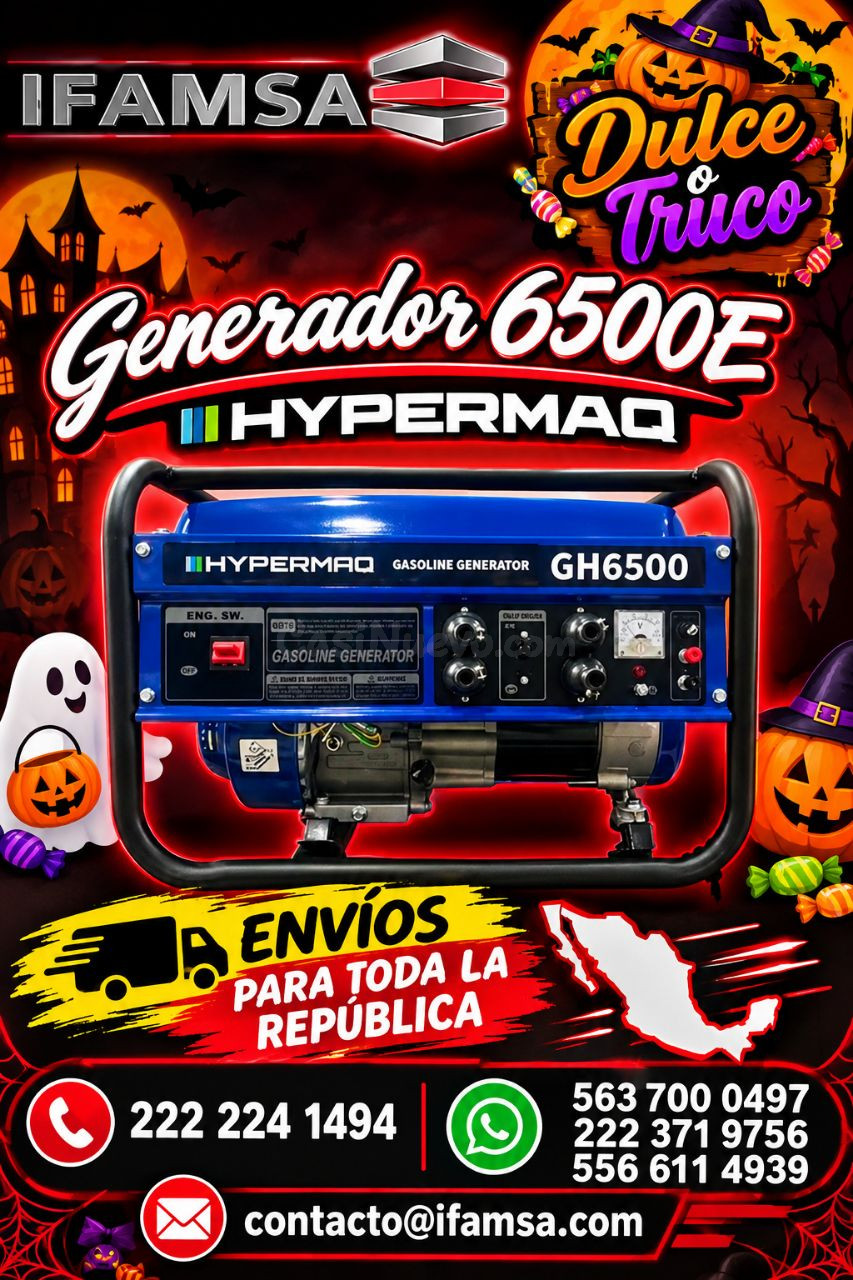 Generador eléctrico Hypermaq GH6500