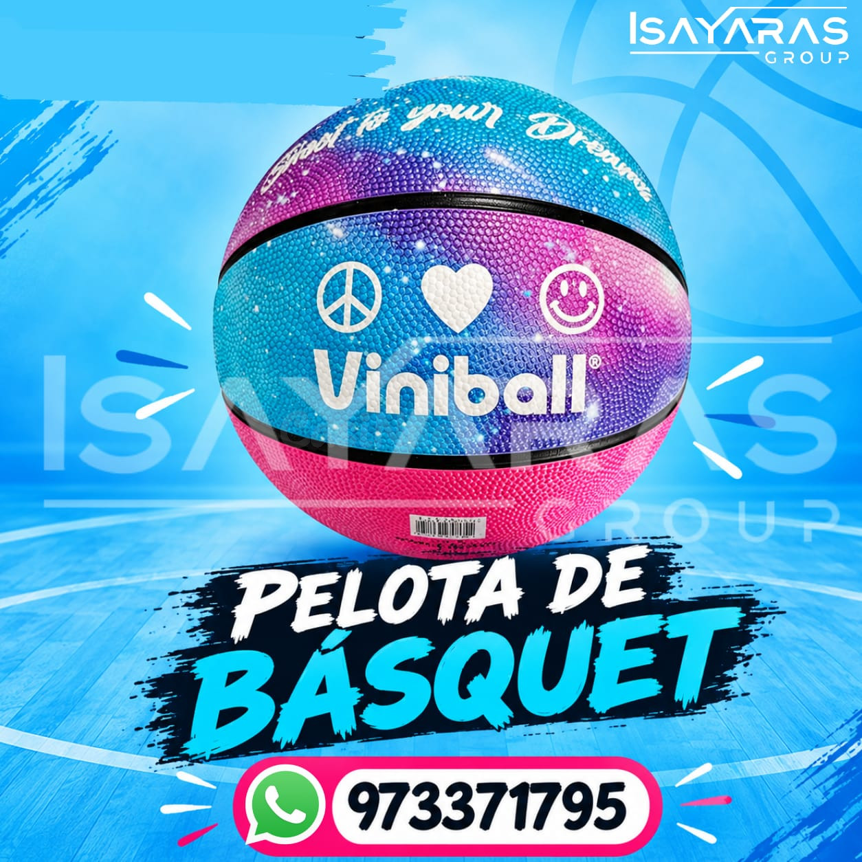 PELOTA DE BASQUET DISEÑOS LLAMATIVOS -N7- ISAYARAS GROUP