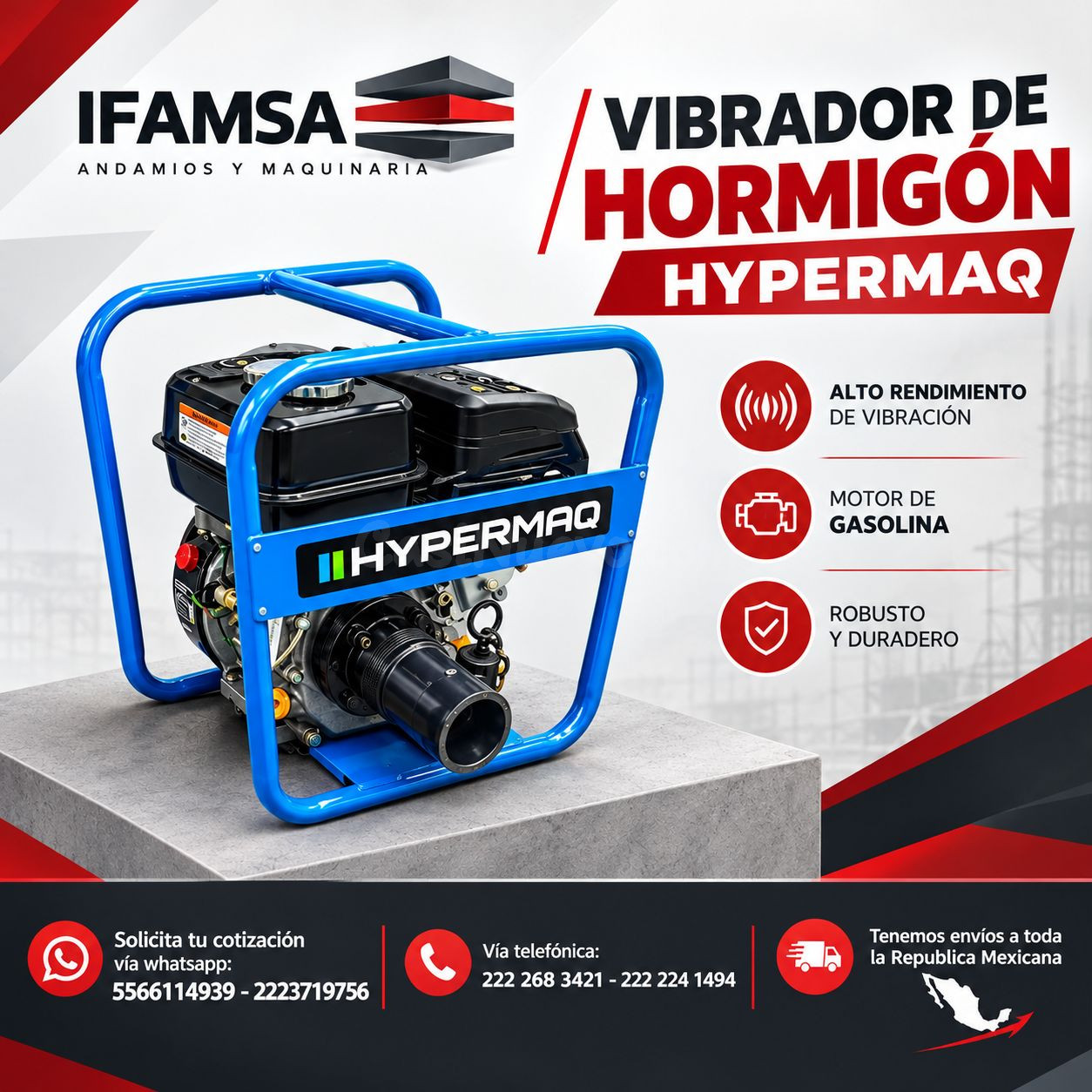 HYPERMAQ VIBRADOR DE HORMIGÓN