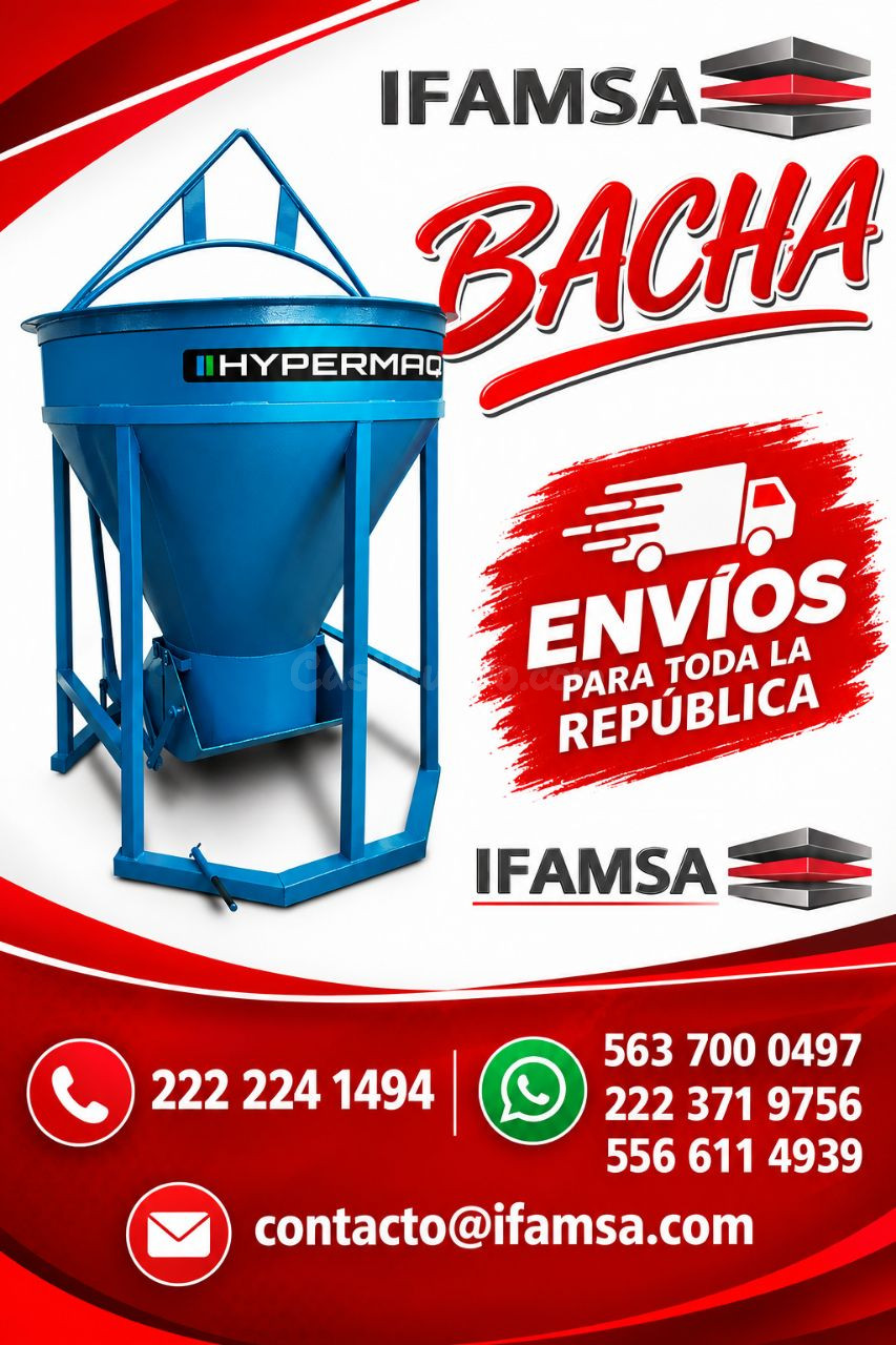 Bacha de concreto Hypermac para construcción
