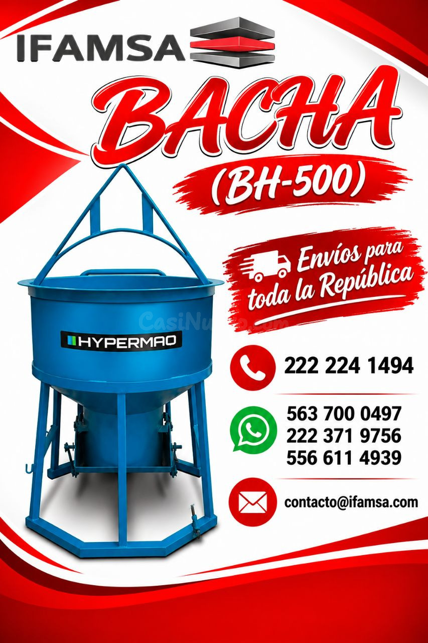 Bomba de concreto BACHA BH-500