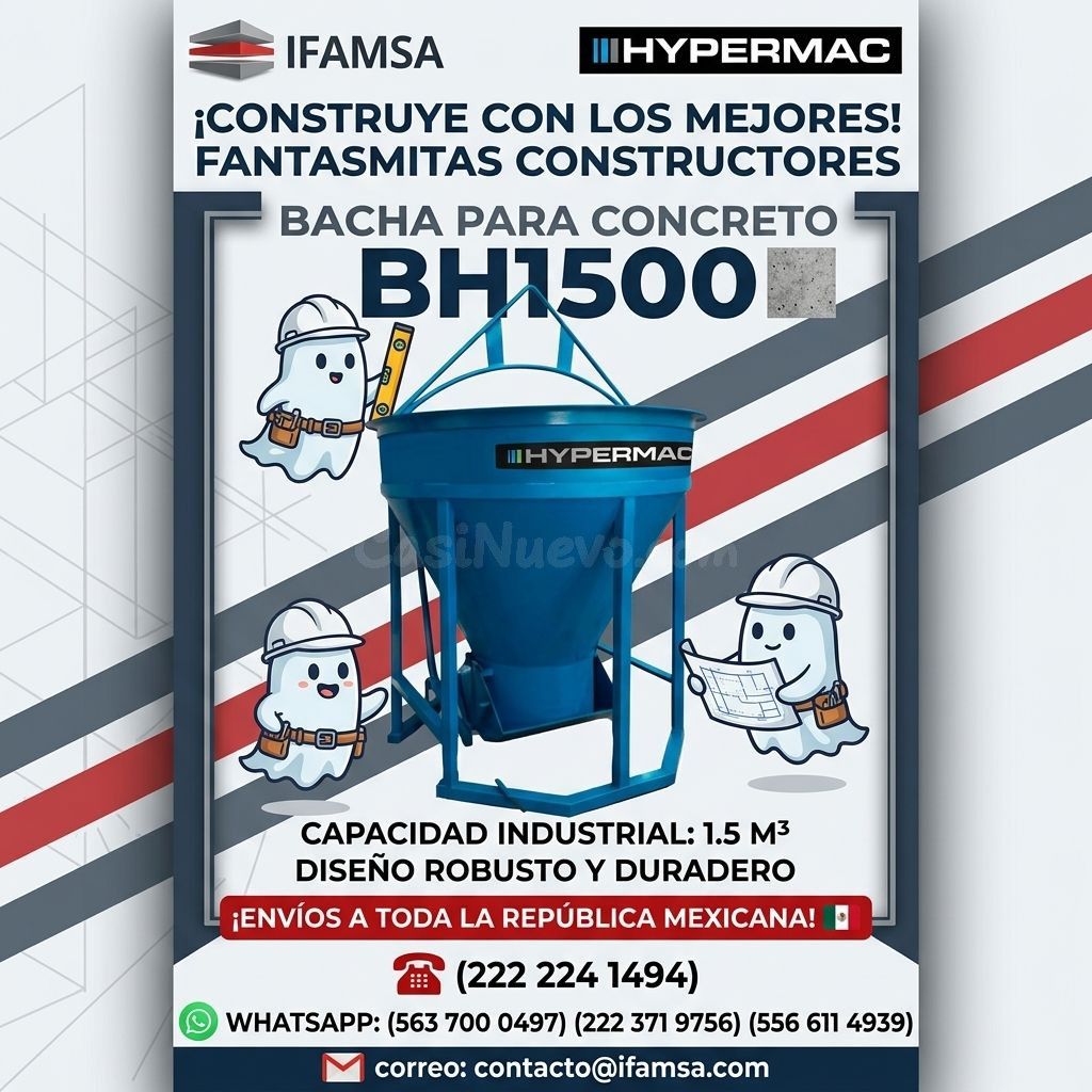 Bacha BH1500 para concreto 1.5 M³