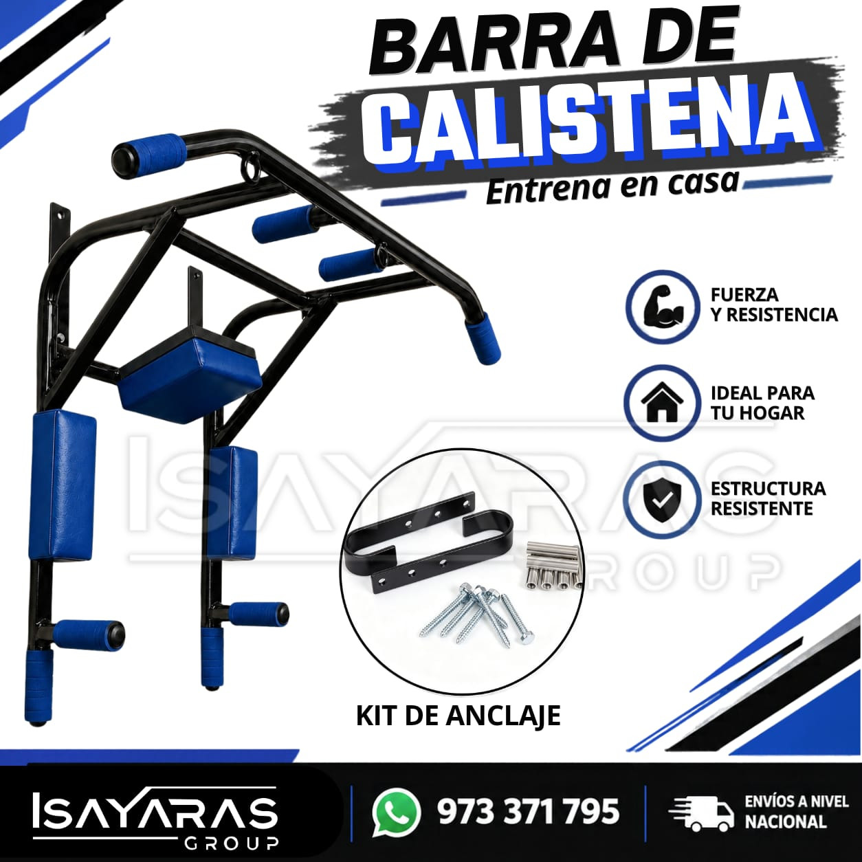 Barra multifuncional para entrenamiento en un espacio de cas - foto 2