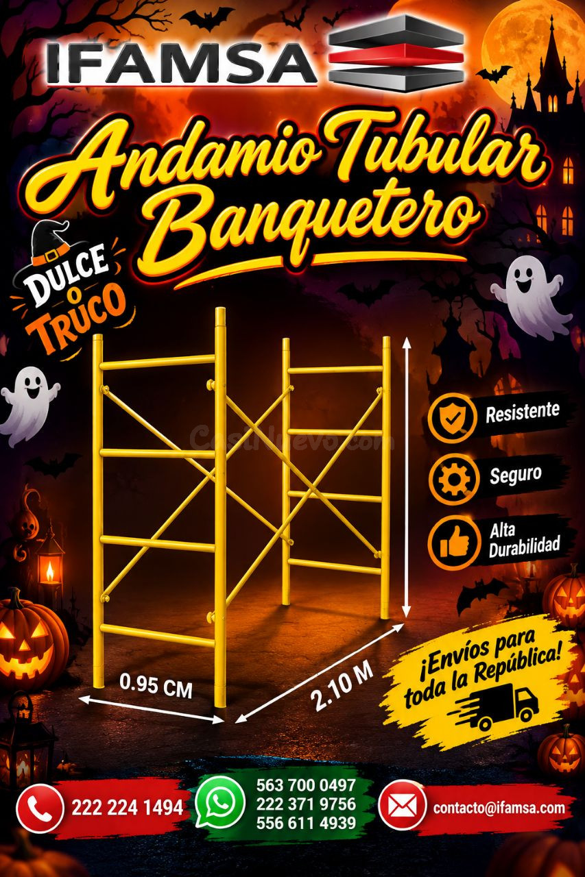 Andamio tubular banquetero Halloween