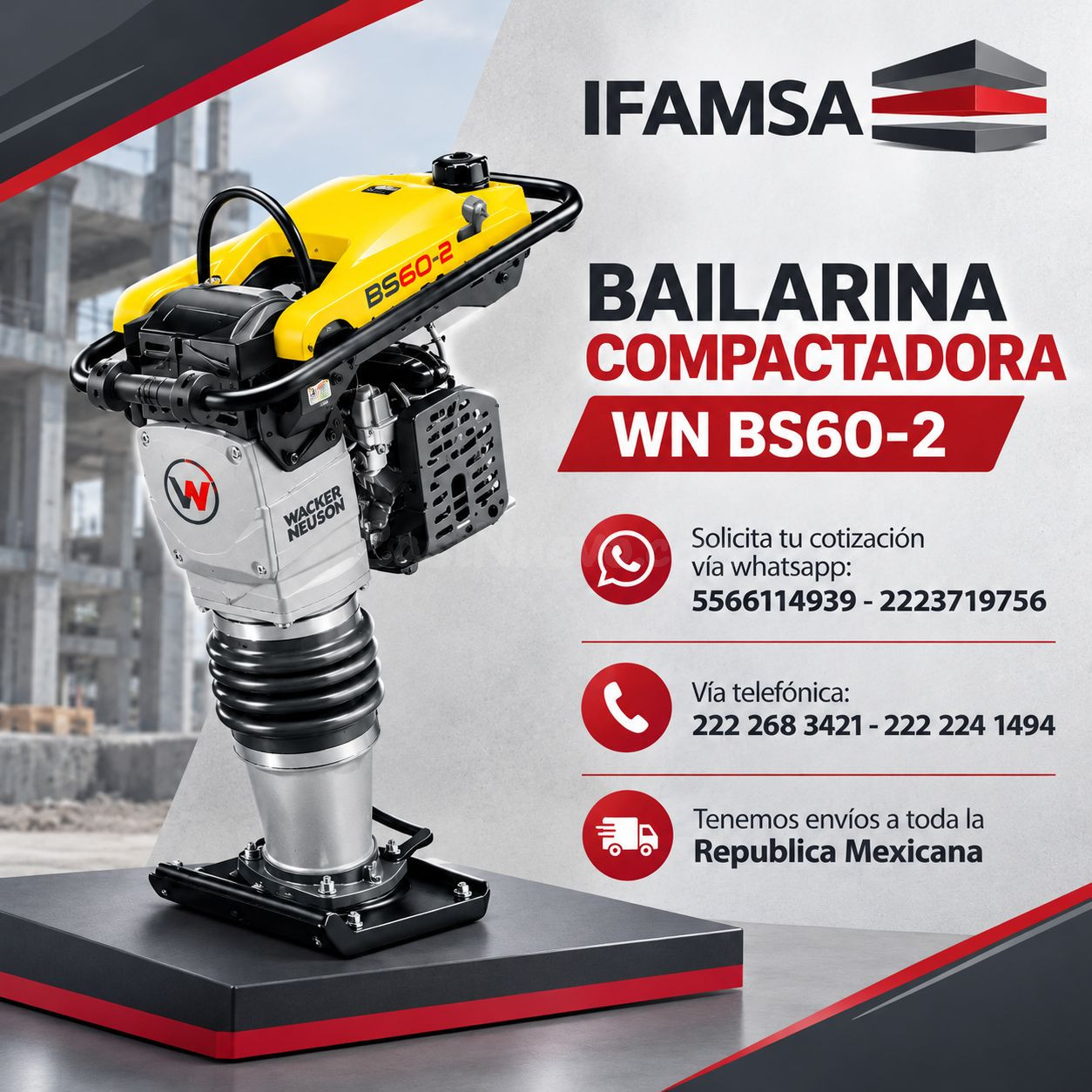 BAILARINA COMPACTADORA WACKER NEUSON BS60-2