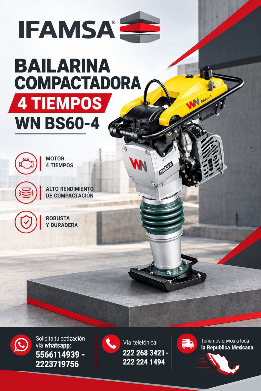 4 TIEMPOS BS60-4 BAILARINA COMPACTADORA