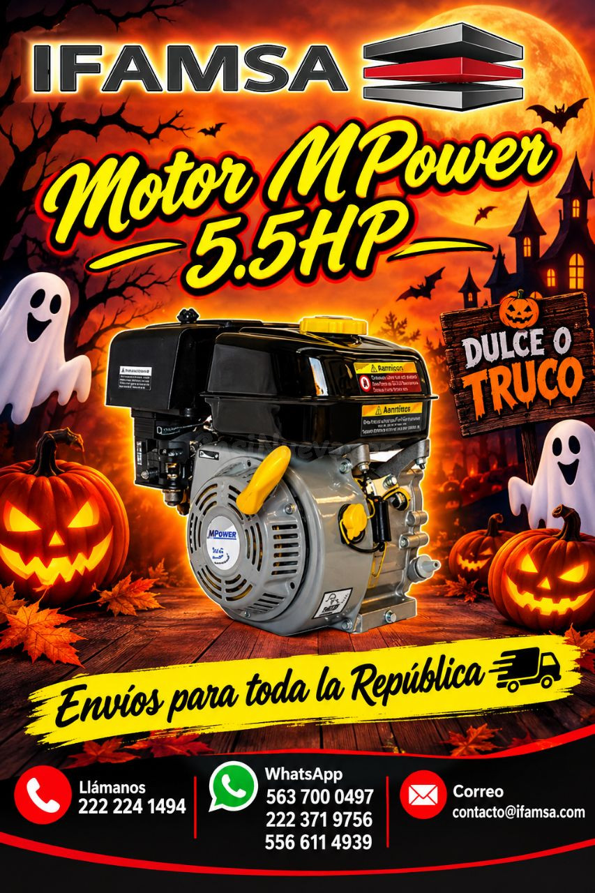 Motor MPower 5.5HP para jardín