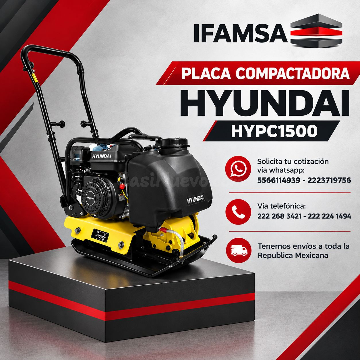 HYUNDAI HYPC1500 PLACA COMPACTADORA