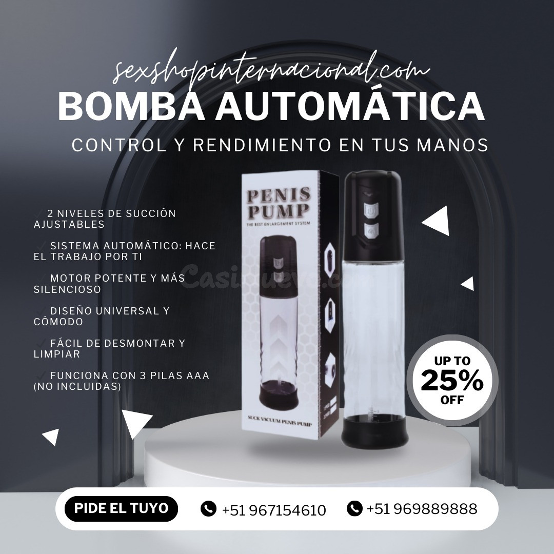 Bomba de Succión Automática: Estimula el Crecimiento, Mayor Grosor y Erecciones Más Firmes