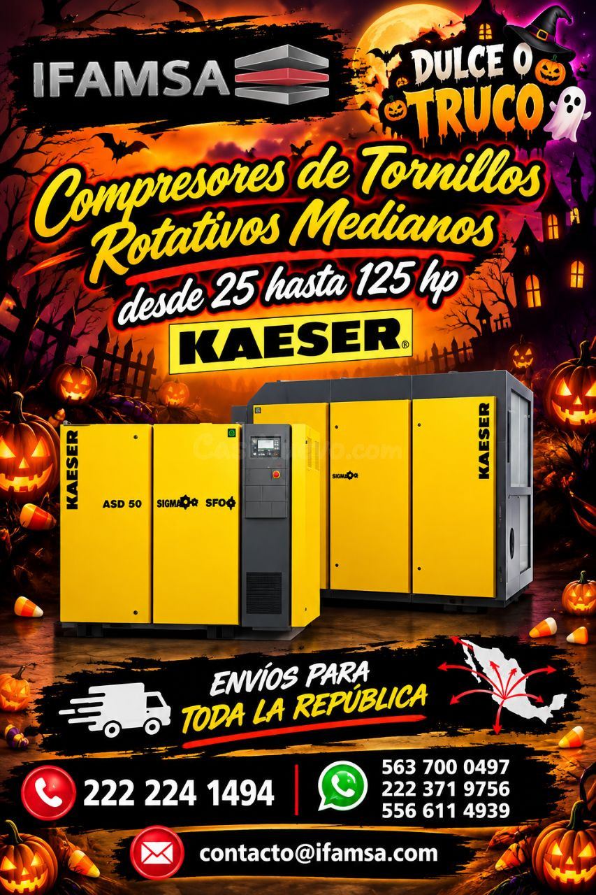 Compresores rotativos Kaeser 25-125 hp