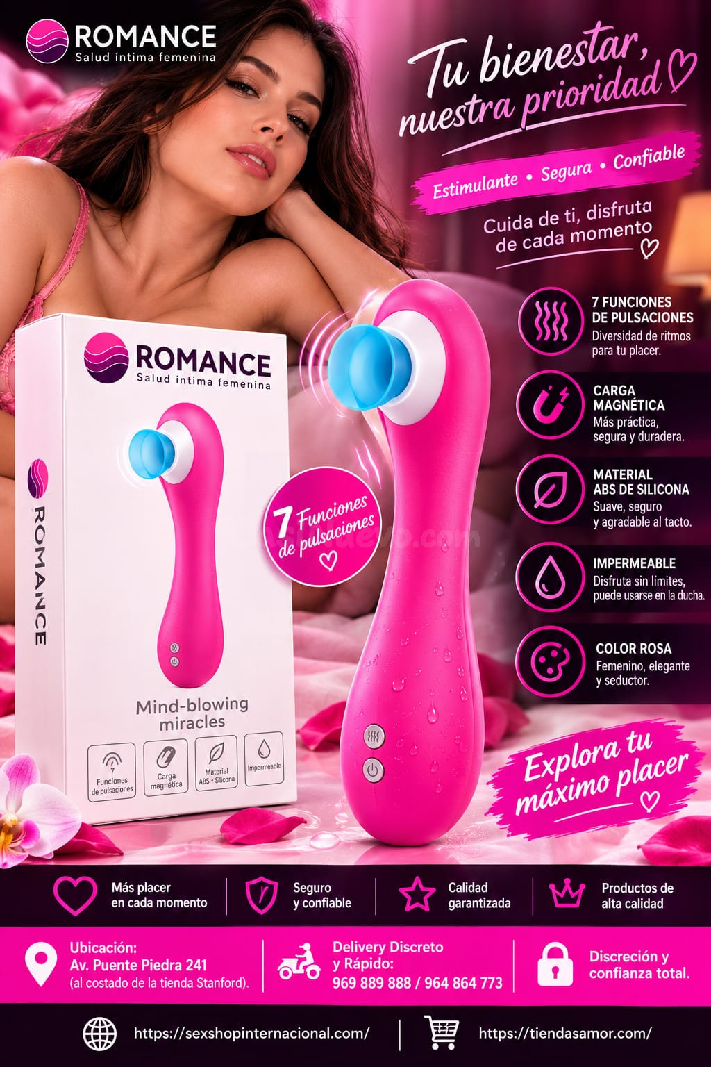 ROMANCE Función: 7 funciones de pulsaciones Mind-blowing mir