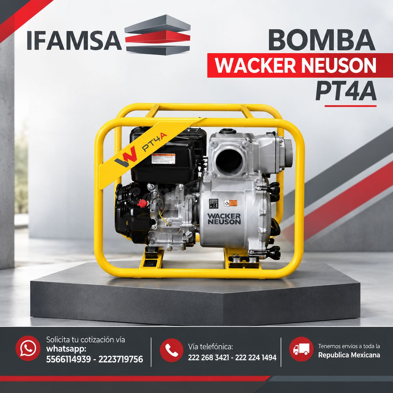 WACKER NEUSON PT4A  BOMBA IFAMSA