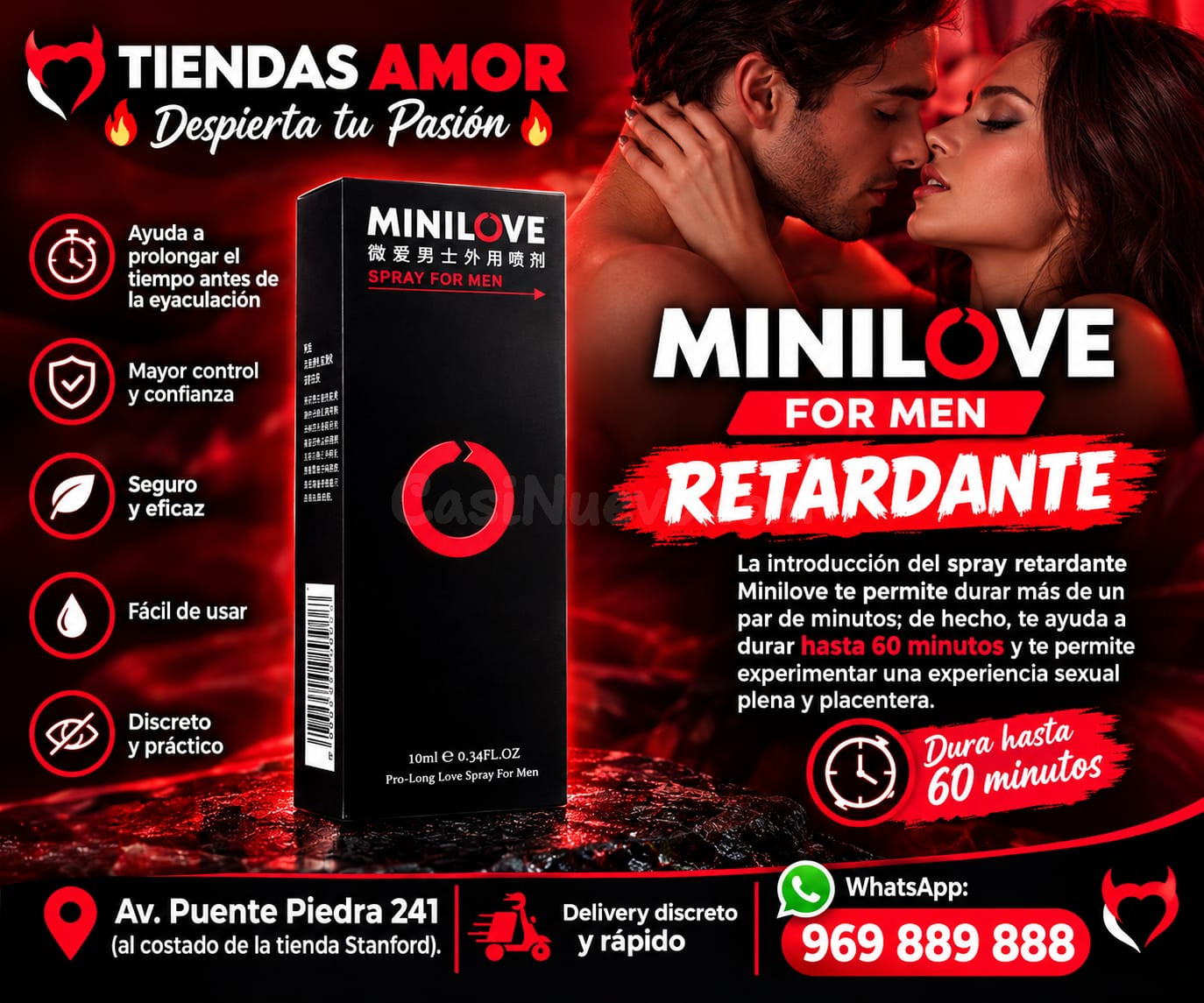 Minilove For Men Retardante La eyaculación precoz/Juegos sex