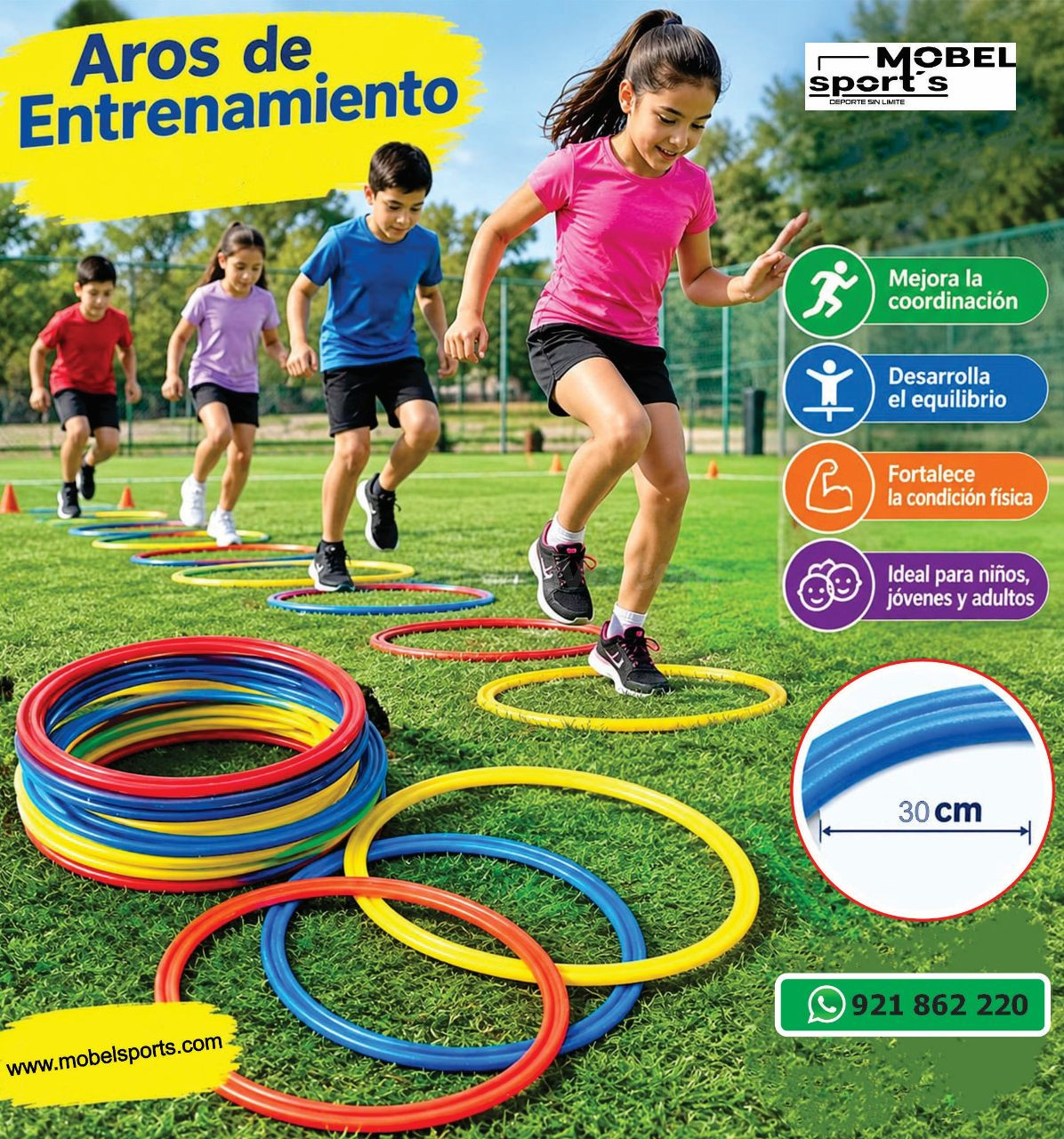 Aros de entrenamiento multicolor