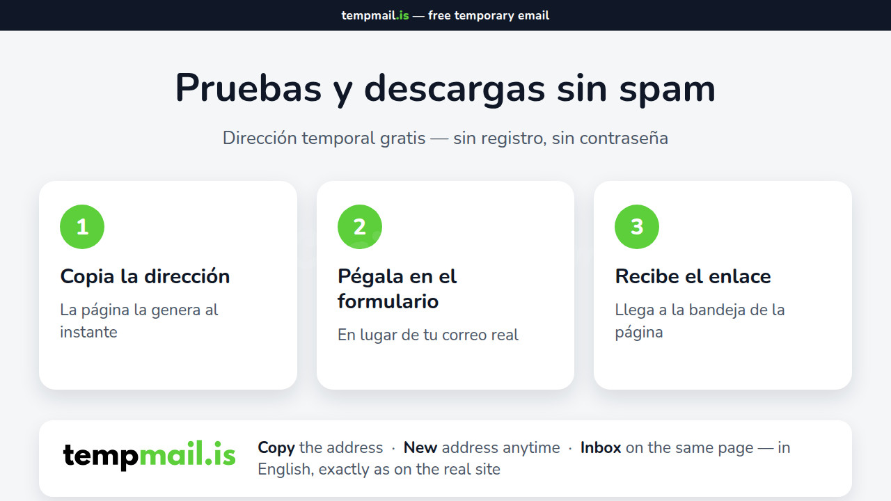 Correo temporal gratis - tempmail.is - foto 2