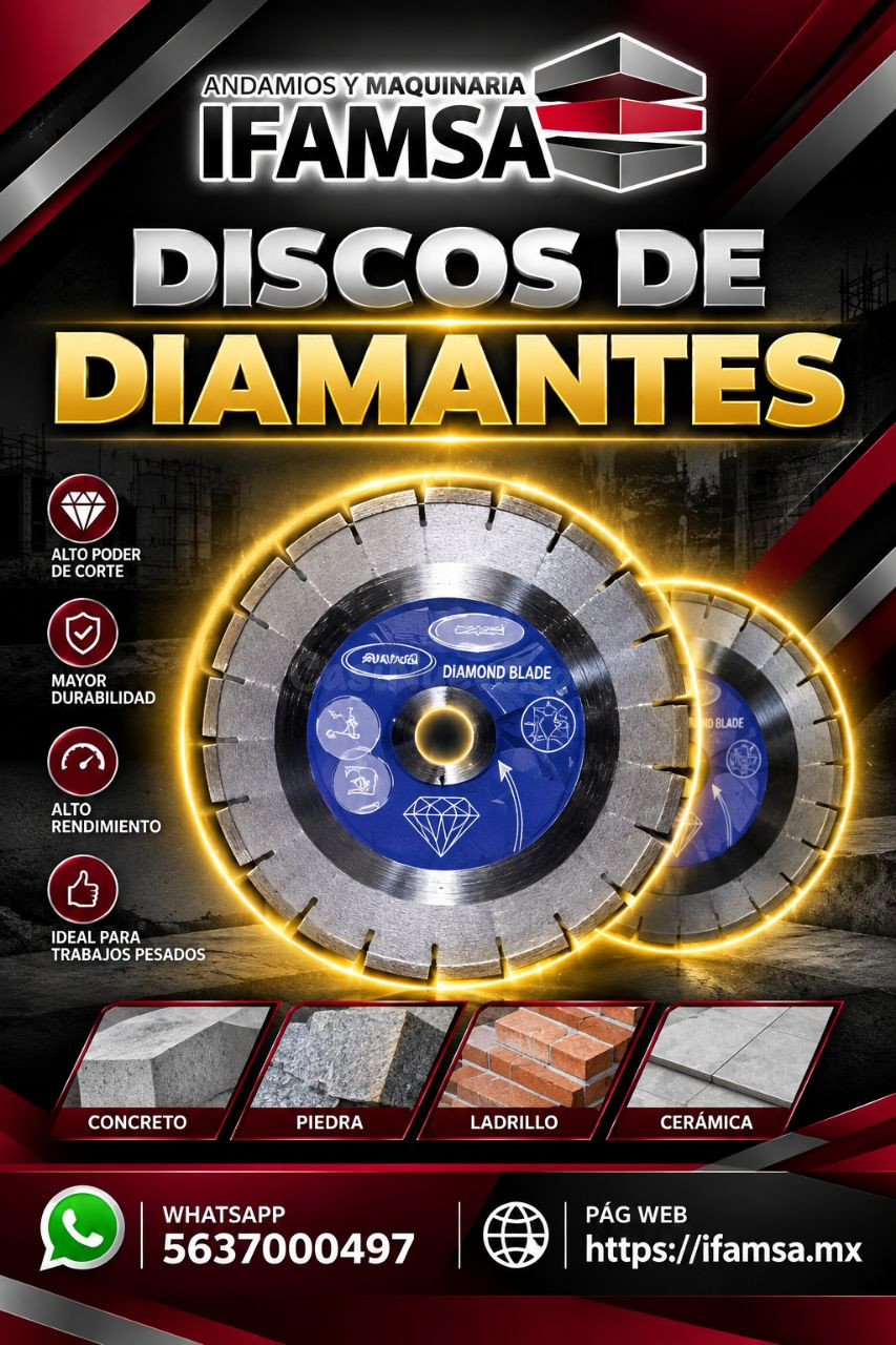Discos diamantados para corte profesional