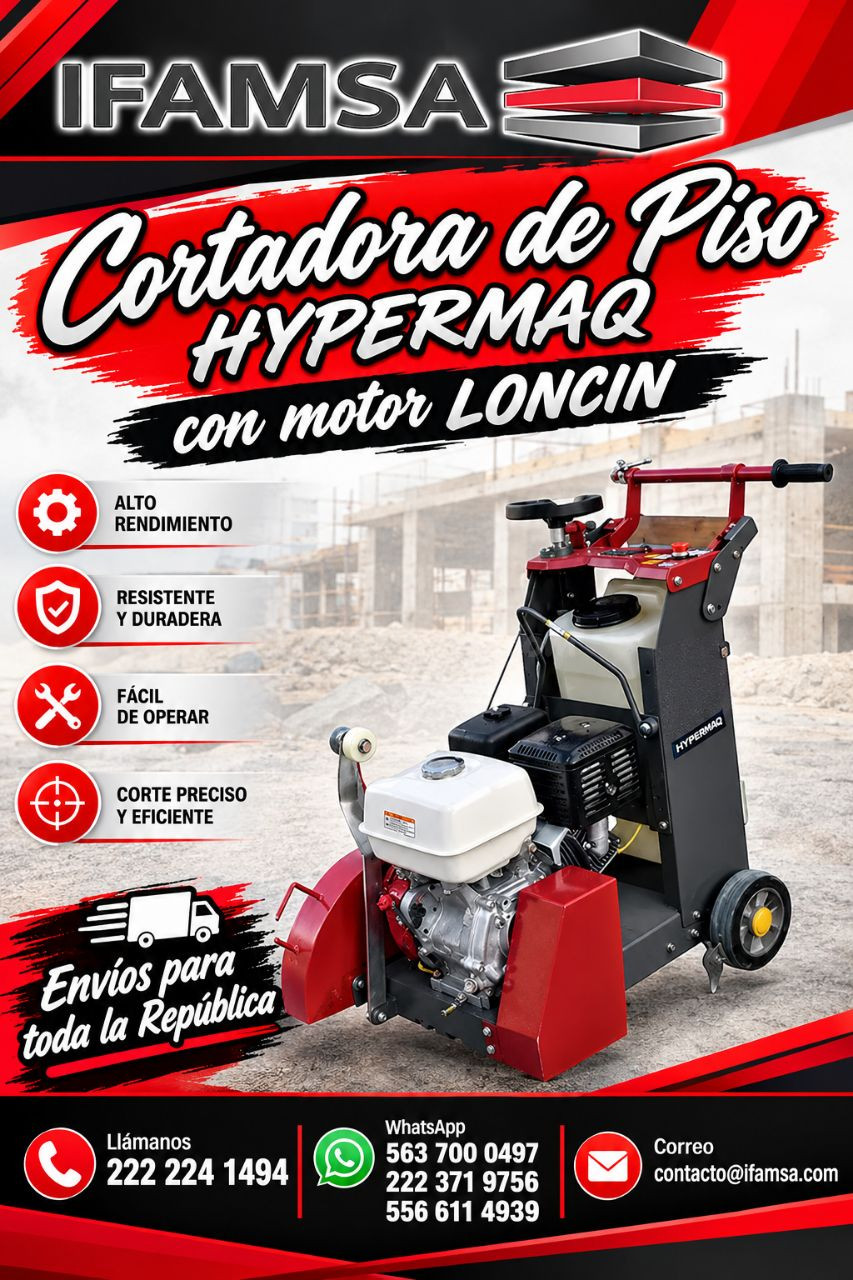 Cortadora de piso Hypermaq Loncin