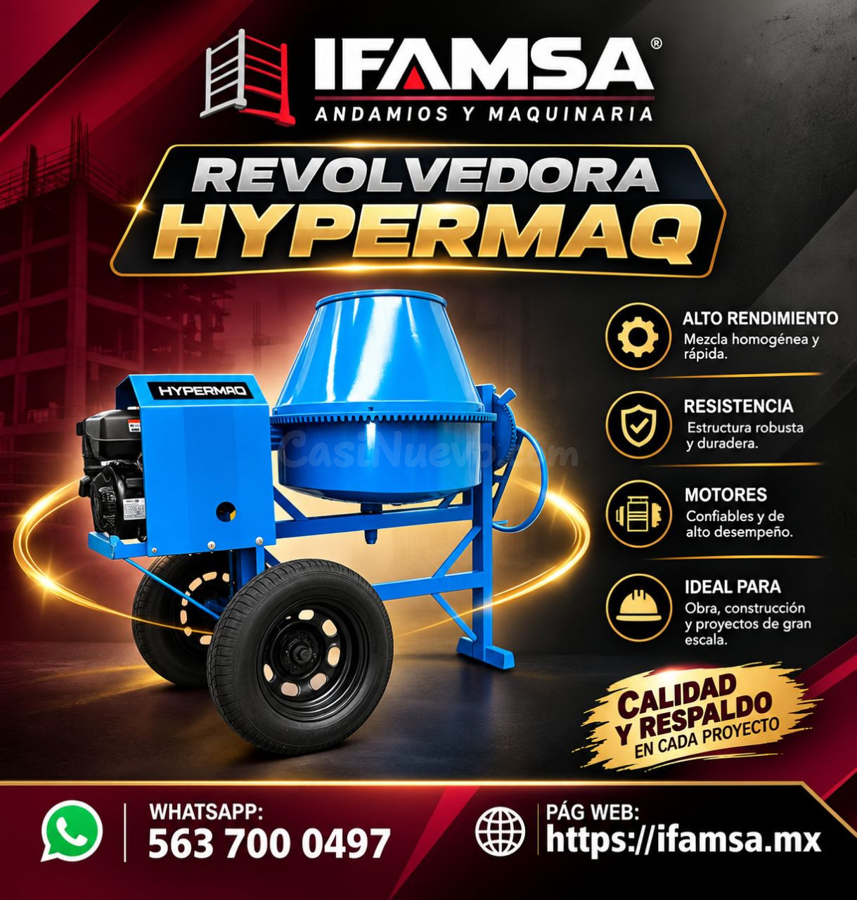 Revolvedora de concreto HYPERMAQ