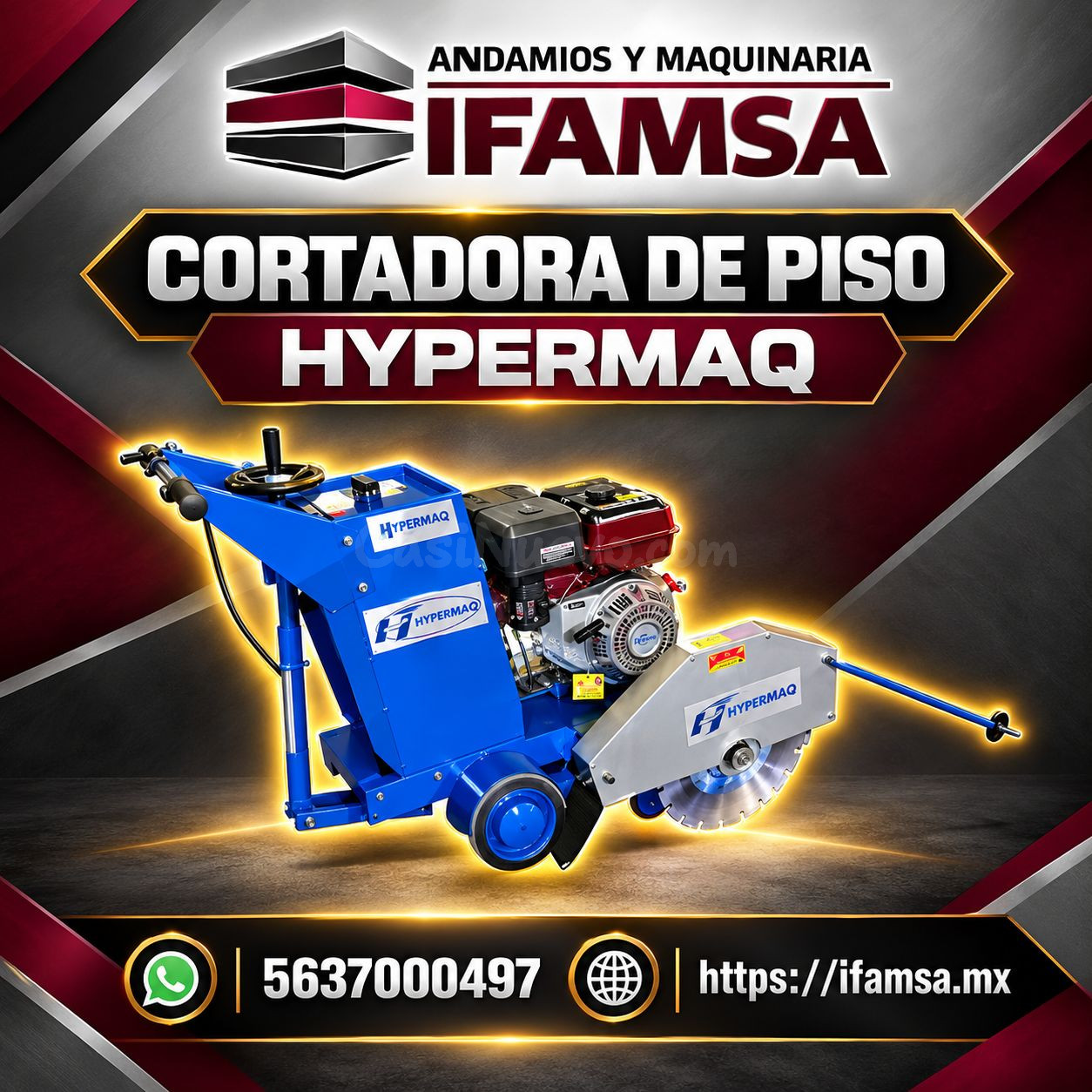 Cortadora de piso Hypermaq