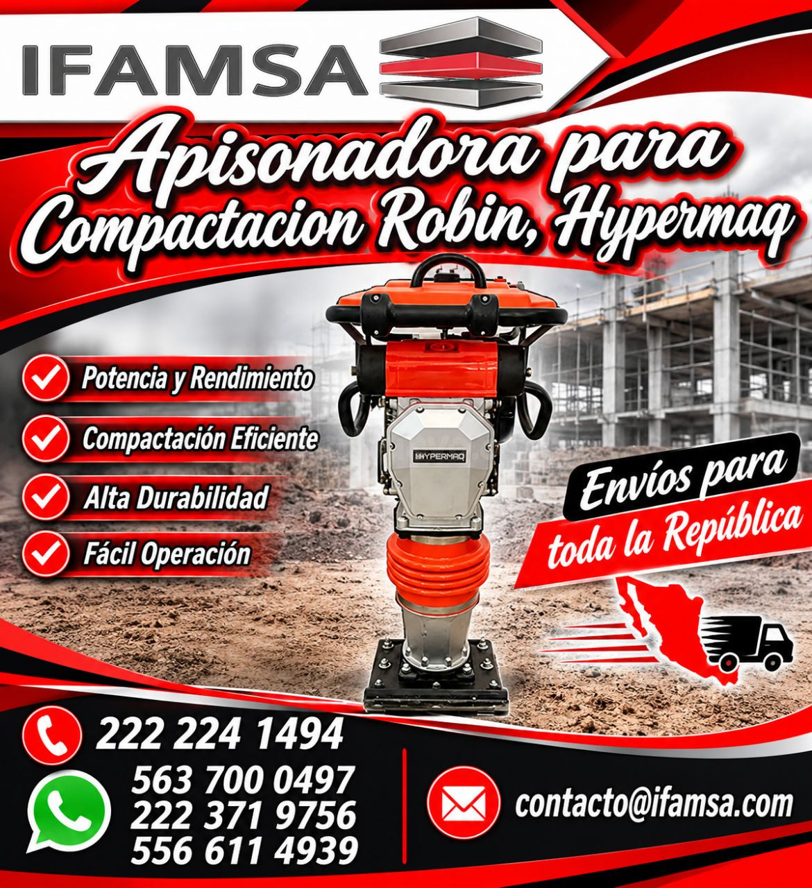 Apisonadora compactadora Robin Hypermag