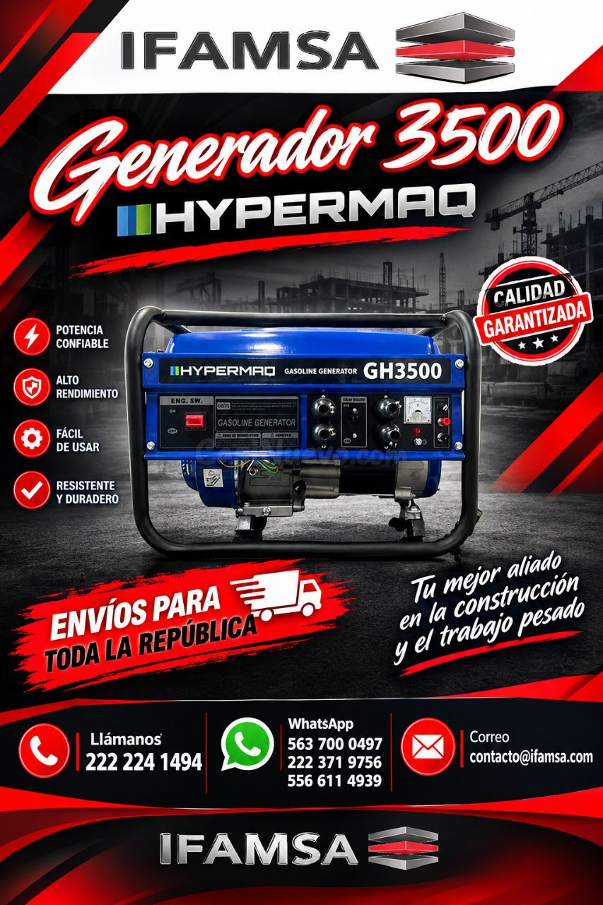 Generador Gasolina Hypermaq GH3500