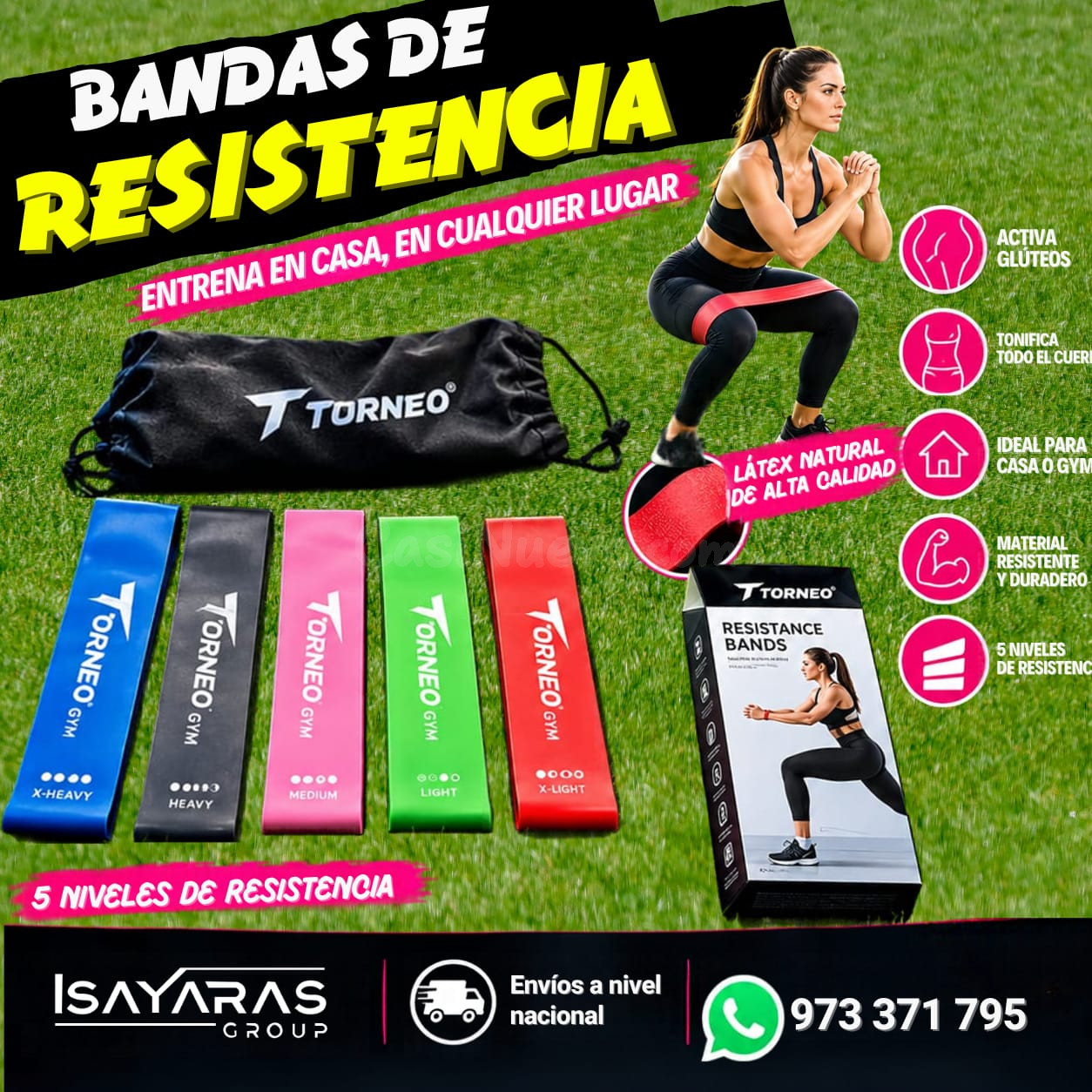 BANDAS DE RESISTENCIA TORNEO — ENTRENA DONDE QUIERAS