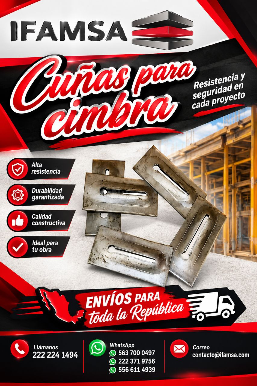 Cuñas para cimbra metálicas industriales