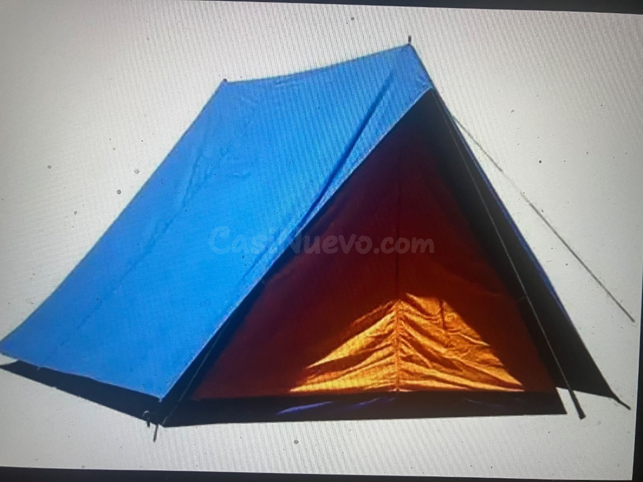 Tienda de campaña azul/dorada 2x2,5 m